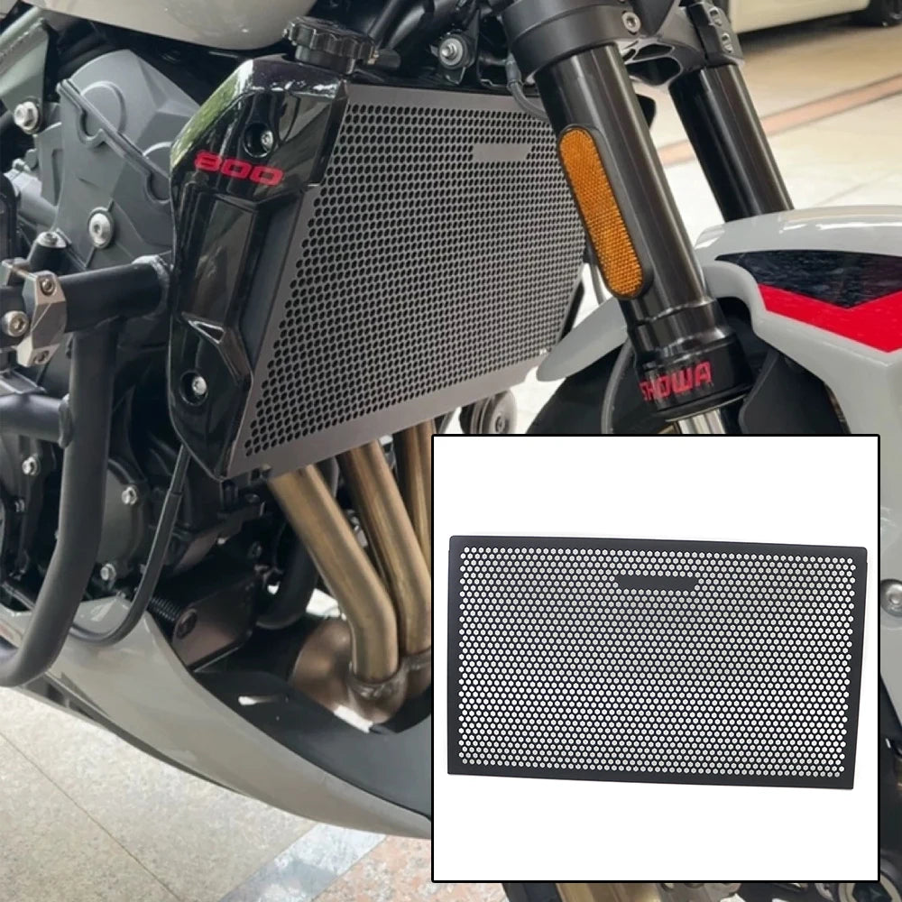 Black radiator grille guard cover 1