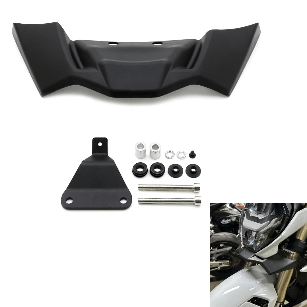 Black aerodynamic front wing spoiler 1