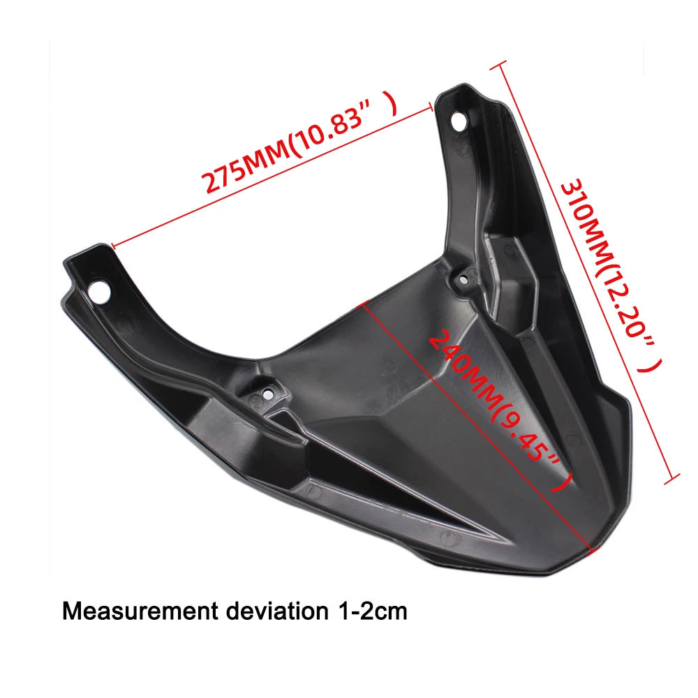 Black plastic front fender 3