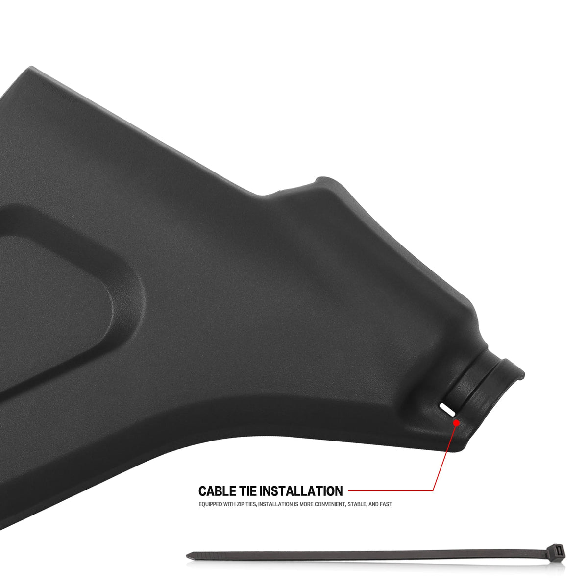 Black plastic side fairing guard protector 4
