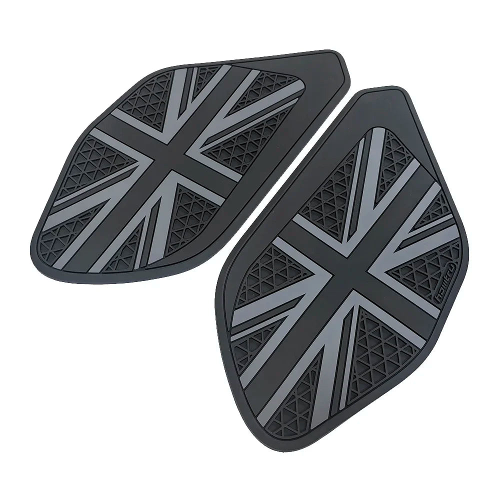 Black tank side protection pads motorcycle 4