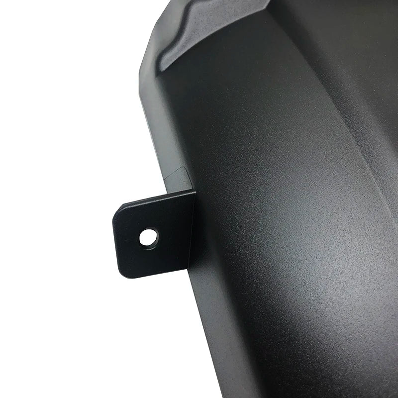 Black rear fender extension splash guard 5