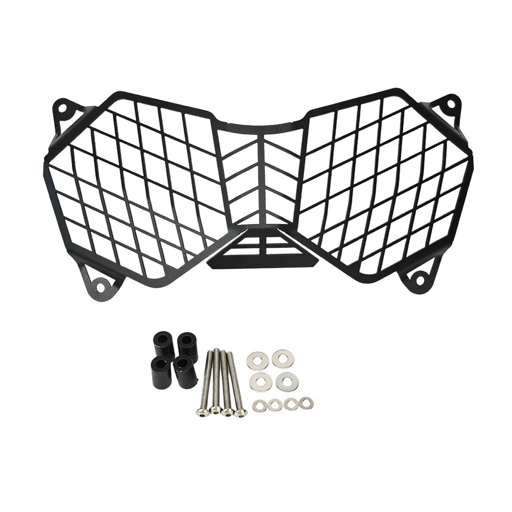 Black mesh headlight protection grille 5