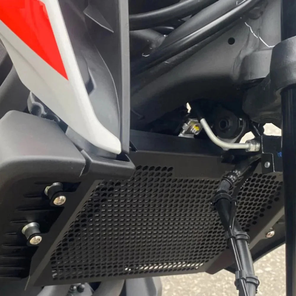 Black aluminum radiator guard 5