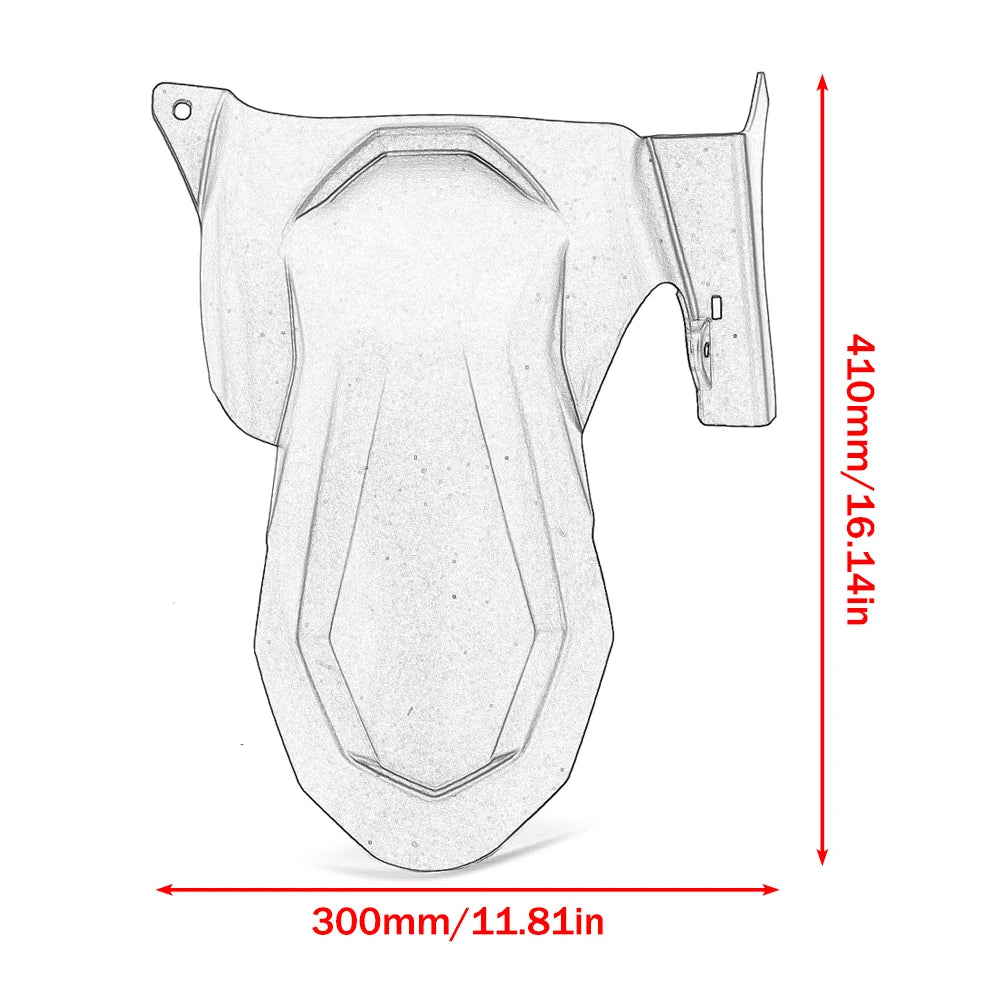 Black rear cover T-MAX scooter 6