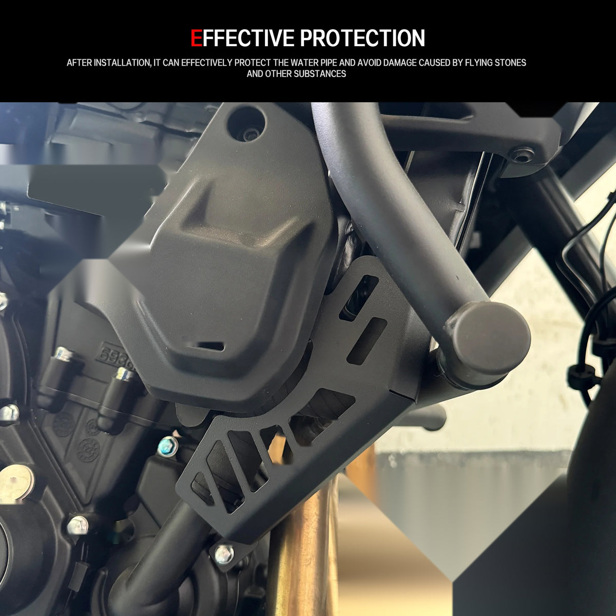 Black cylinder head valve cover protector 6