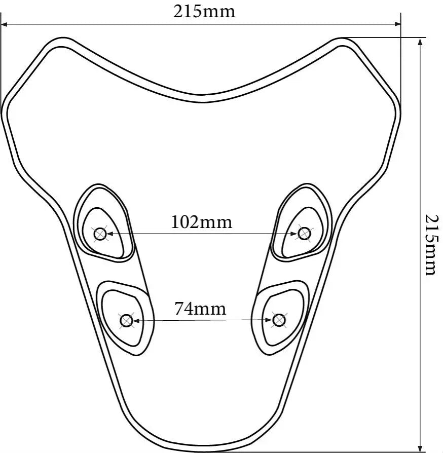 Black windscreen deflector fairing mounted 6