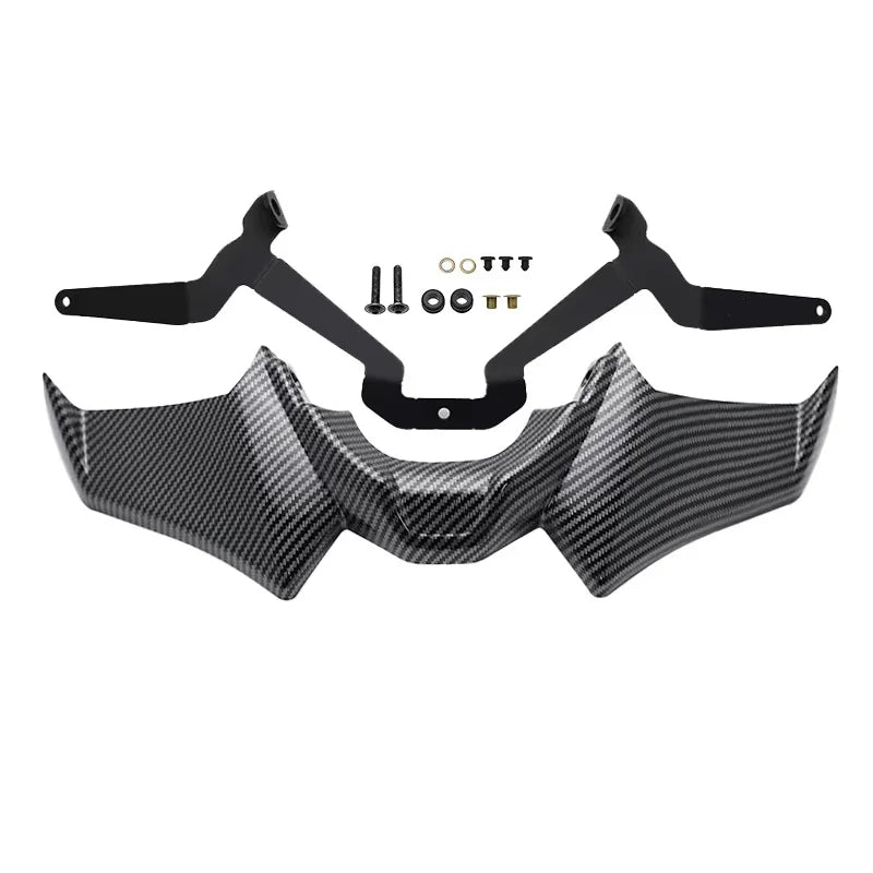 Black front fairing spoiler deflector 12