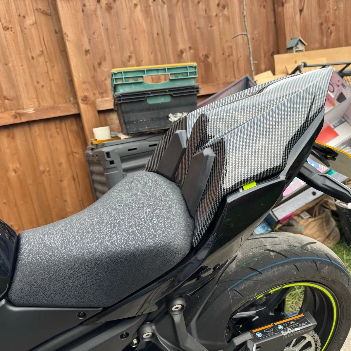 Rear Seat Cowl For Kawasaki Ninja 650 / Z650 - 2017 to 2024 - installed