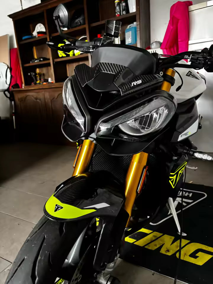 Front Spoiler Lip For Triumph Street Triple 765 RS - 2020 to 2025