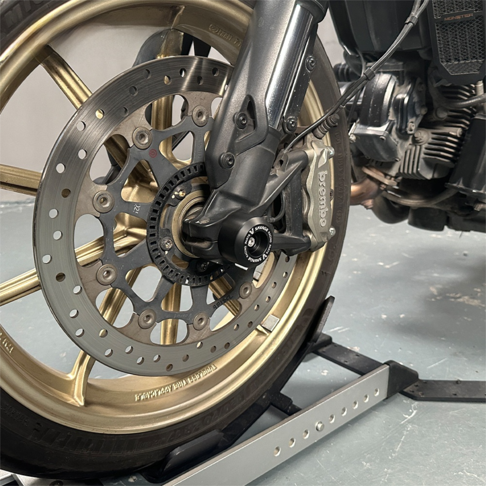 Front & Rear Axle Crash Protectors For Ducati Scrambler 800 - 2015 to 2025