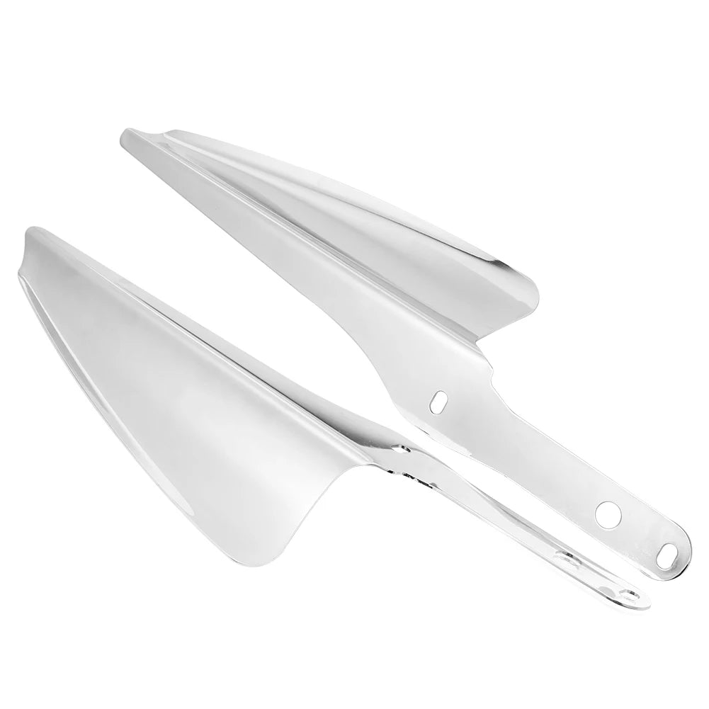 Chrome / Black Fork Wind Deflectors For Harley-Davidson Road King & Street Glide - 1995 to 2021