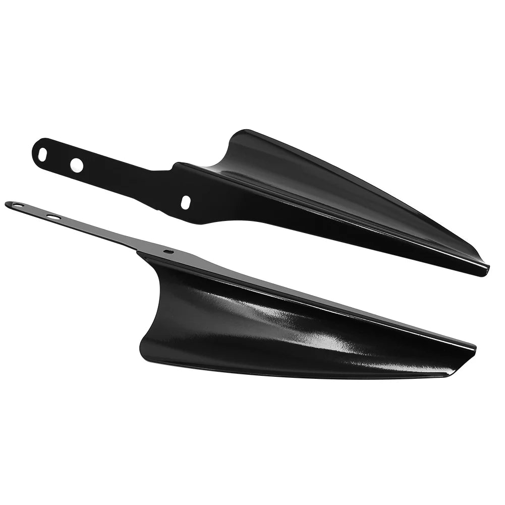Chrome / Black Fork Wind Deflectors For Harley-Davidson Road King & Street Glide - 1995 to 2021