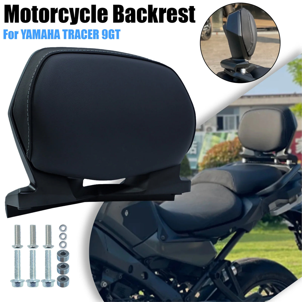 Passenger Backrest For Yamaha Tracer 9 GT - 2020 to 2025