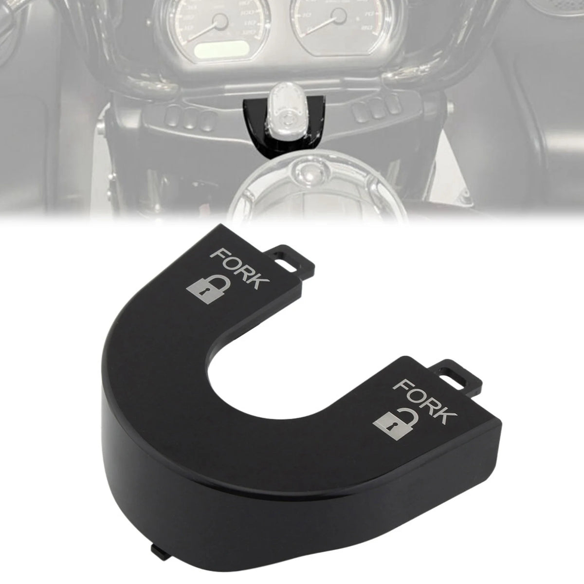 Chrome / Black Ignition Switch Panel Trim For Harley-Davidson Road Glide - 2015 to 2021