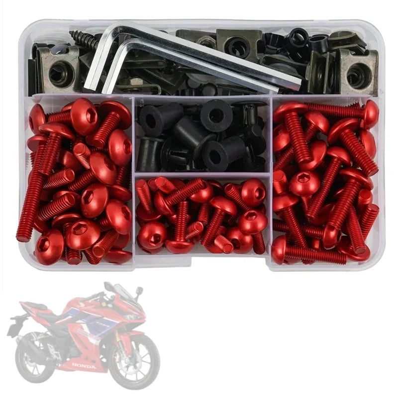 190-Piece Fairing Bolt Kit For Suzuki GSX-R600 / GSX-R750 / GSX-R1000