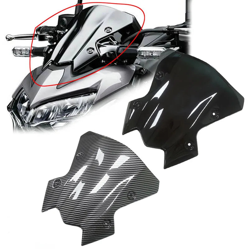 Carbon Look Windshield For Kawasaki Z900 - 2020 to 2023