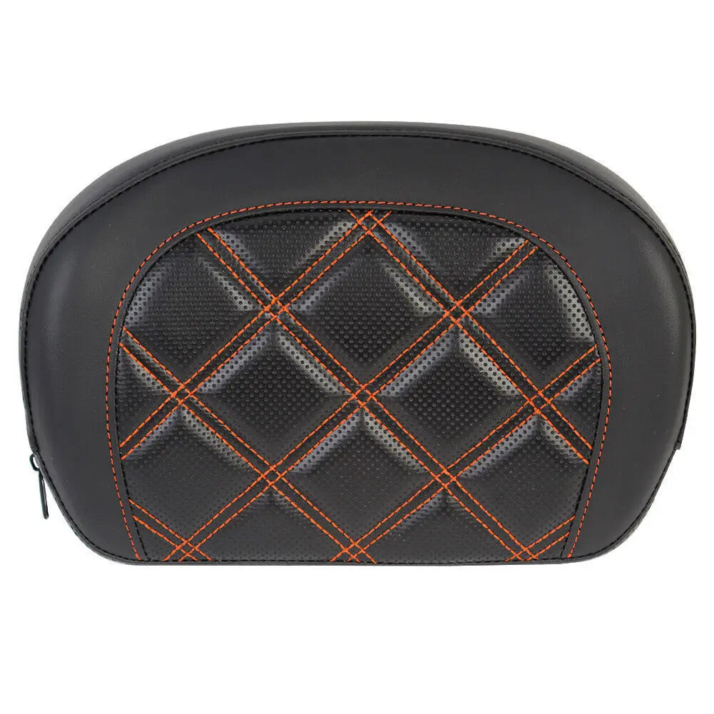 Rear Passenger Backrest Pad With Bracket For Harley-Davidson Touring / Softail Slim