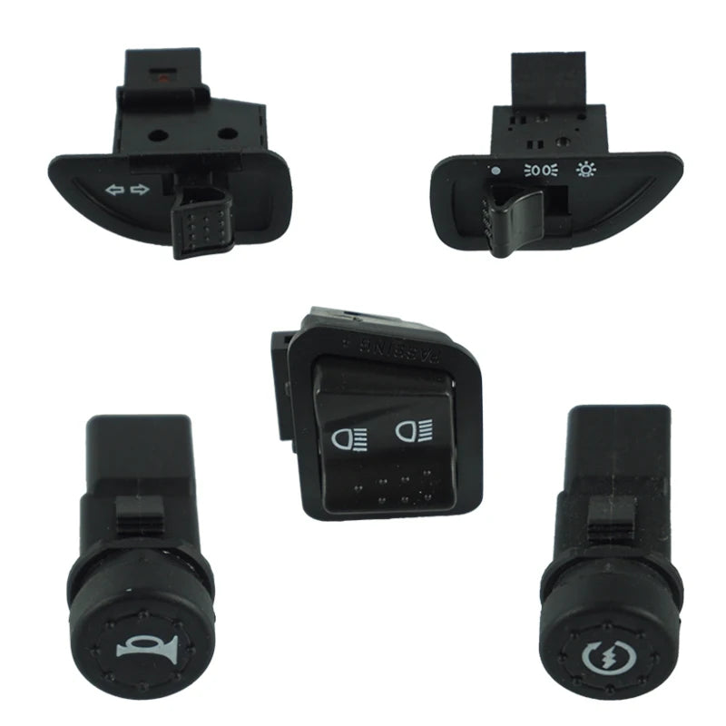 Handlebar Switch Buttons For Piaggio Scooters - Start / Horn / Turn Signal / Headlight / High-Low Beam