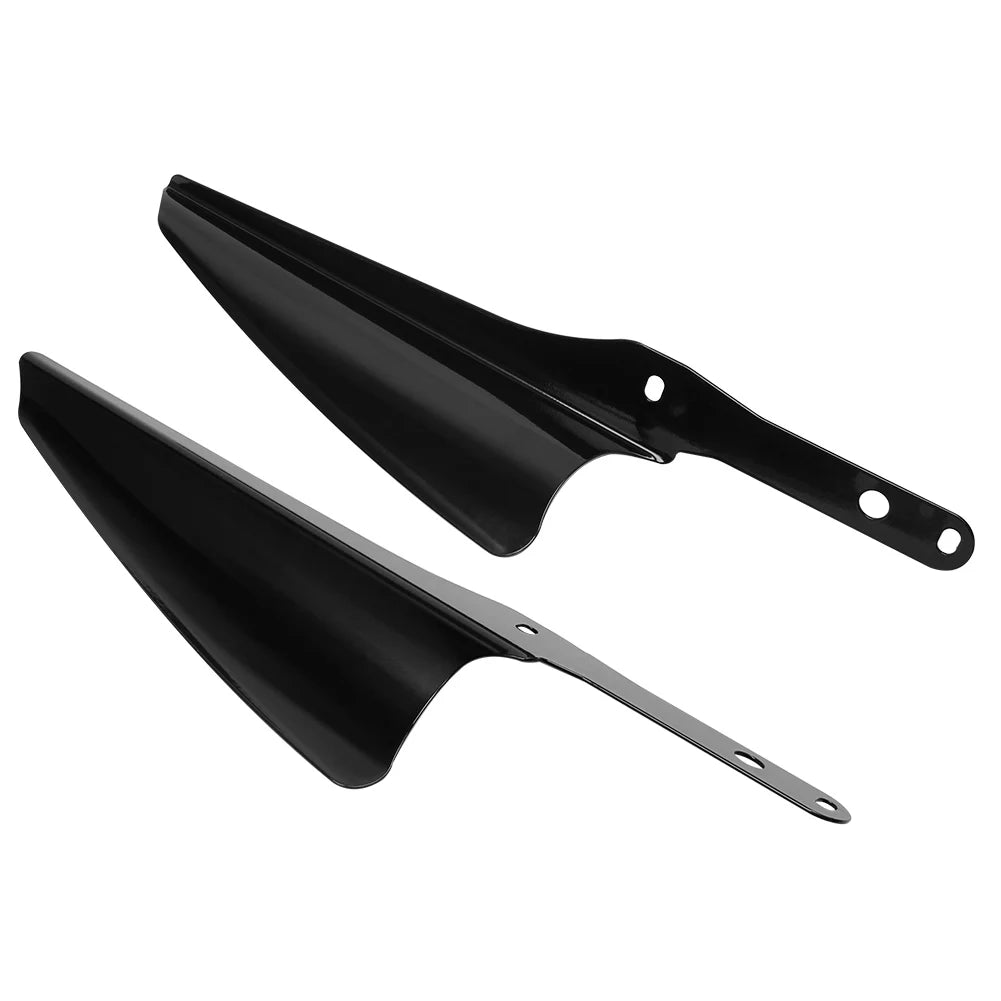 Chrome / Black Fork Wind Deflectors For Harley-Davidson Road King & Street Glide - 1995 to 2021