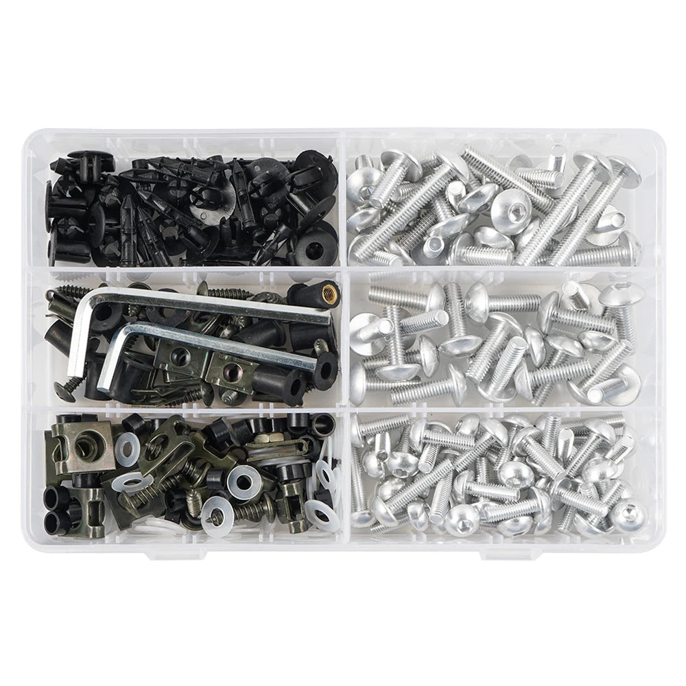 253-Piece Fairing Bolt Kit For Yamaha MT-07 / MT-09 / YZF-R1 / R6