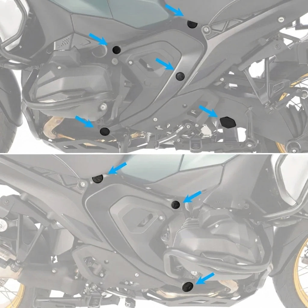 Frame Hole Cap Set For BMW R 1300 GS / R 1300 GS Adventure - 2023 to 2023