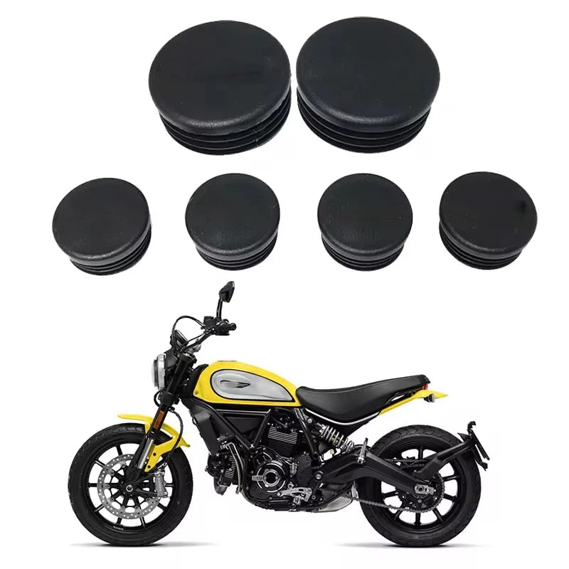 Frame Hole Cover Cap Set For Ducati Scrambler 800 / Scrambler 400 - 2013 to 2020 1