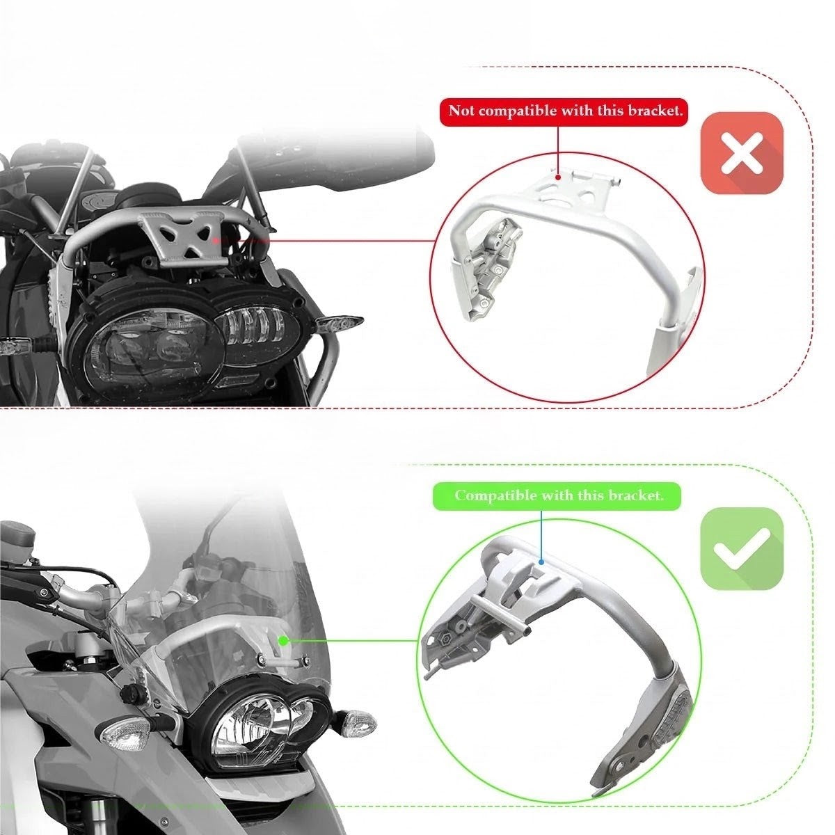 GPS / Phone Mount For BMW R1200GS Adventure - 2008 to 2012