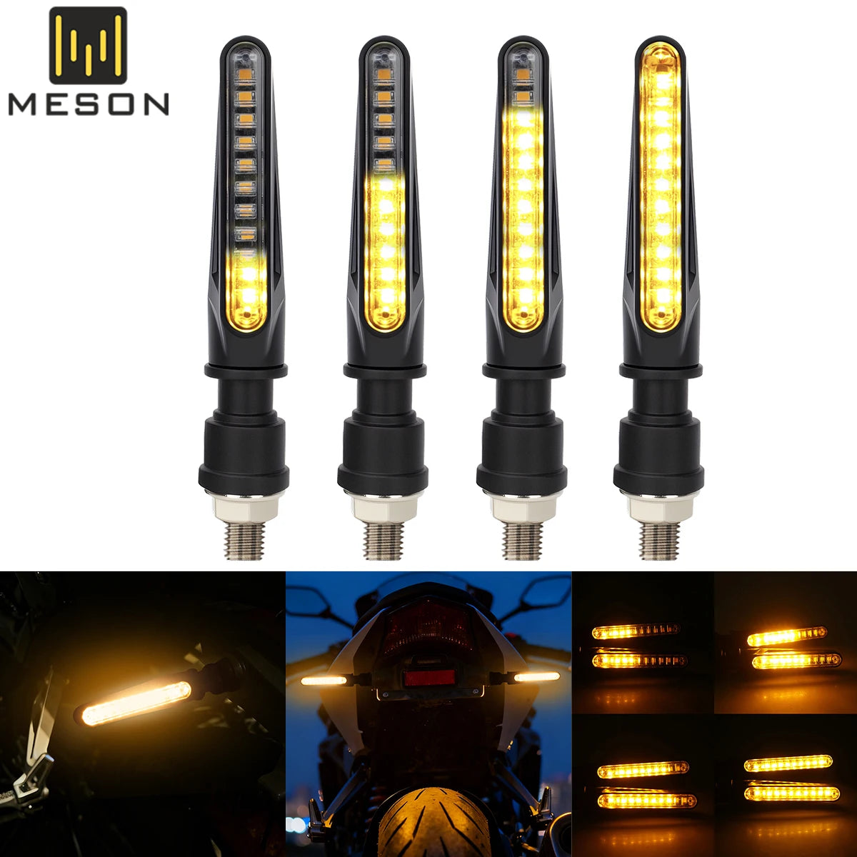 Universal LED Sequential Turn Signals Motorcycle