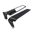 Black stealth wing motorcycle mirrors 1