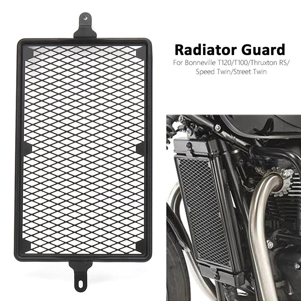 Black protective engine cover Triumph 1
