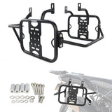 Black metal saddlebag mounting brackets 1