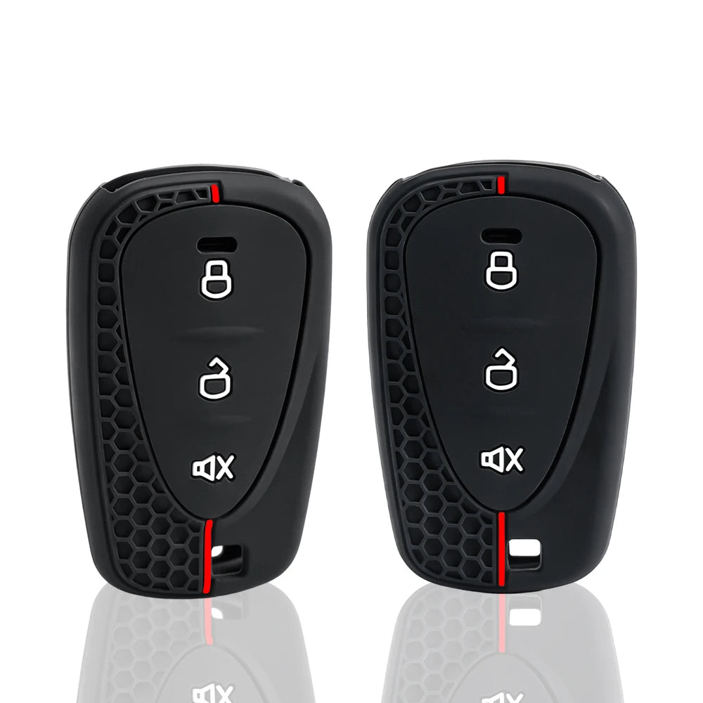 Black silicone motorcycle key cover 1