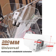 Clear adjustable motorcycle windscreen deflector 1