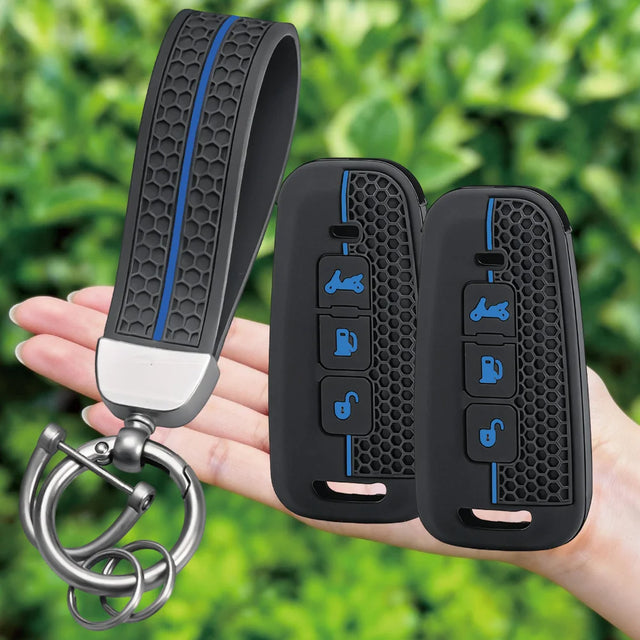 Black silicone key fob cover 1