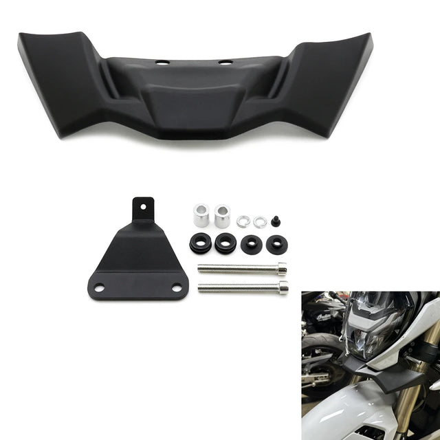 Black aerodynamic front wing spoiler 1