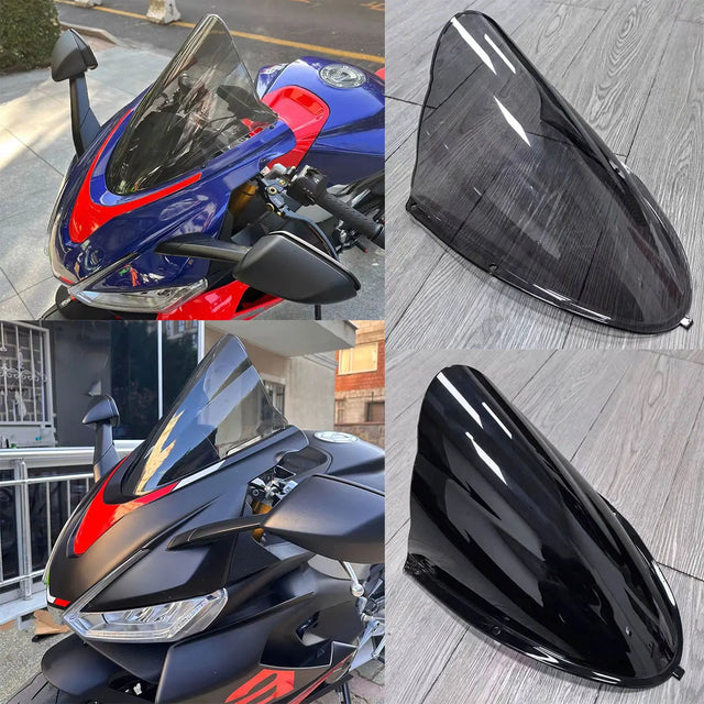 Double bubble windscreen fairing deflector 1