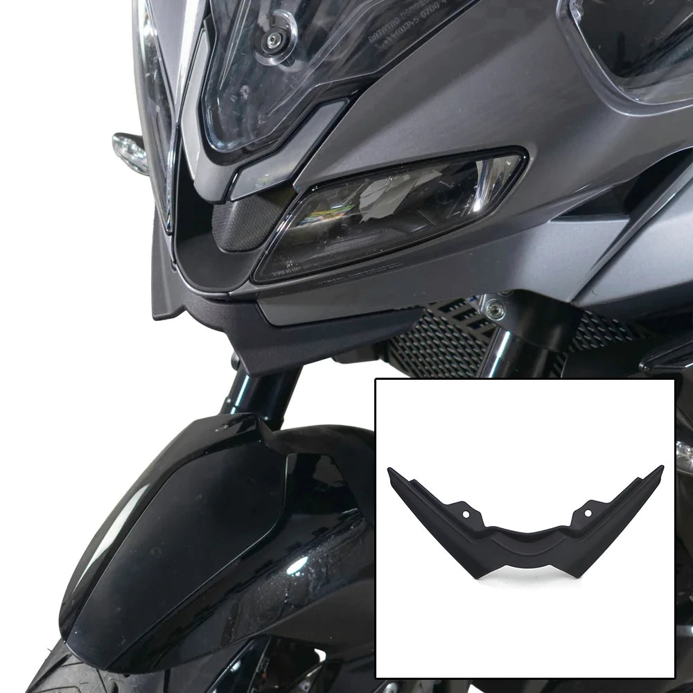 Black plastic front fender extension 1
