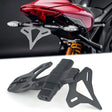 Black license plate support bracket motorcycle 1