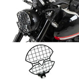 Black mesh headlight protection grille 1