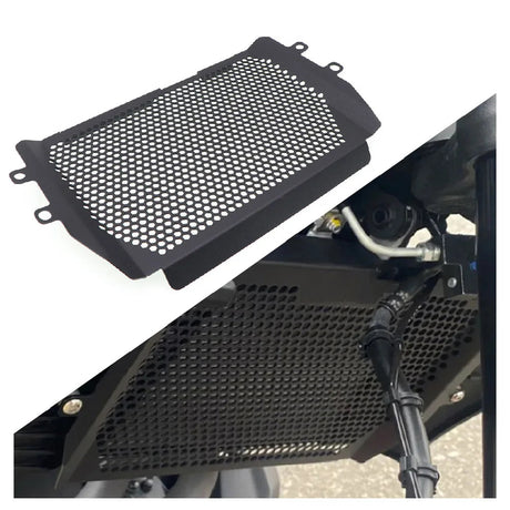 Black aluminum radiator guard 1
