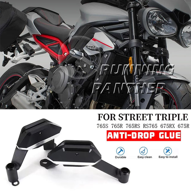 Motorcycle engine crash bar protection kit 1