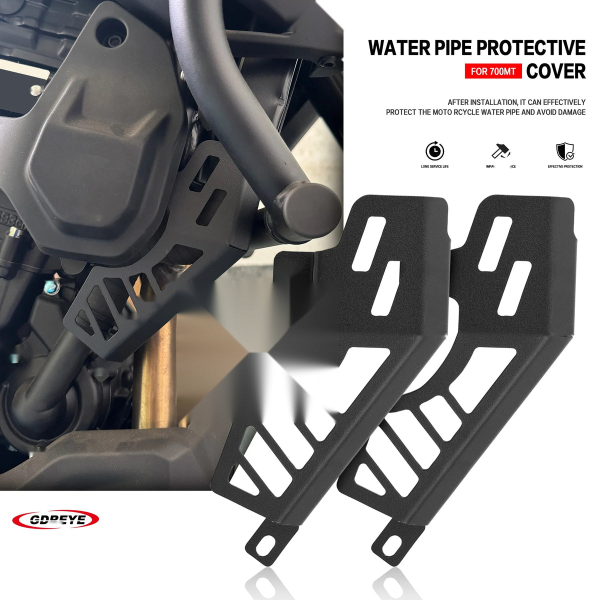 Black cylinder head valve cover protector 1