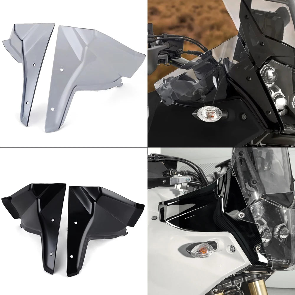Black windshield deflector handlebar mounted 1