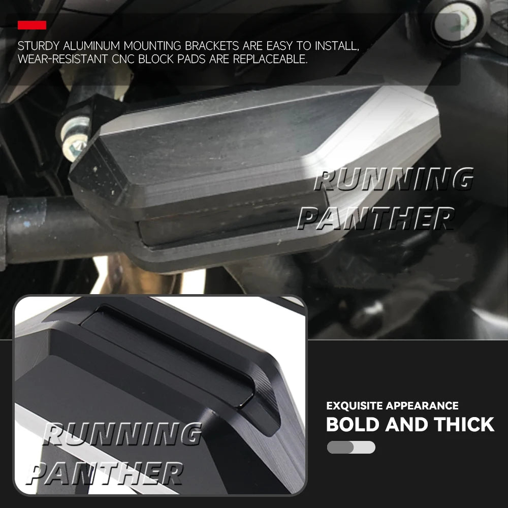 Motorcycle engine crash bar protection kit 2