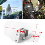 Clear adjustable motorcycle windscreen deflector 2