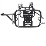 Black metal saddlebag mounting brackets 2