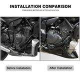 Black and blue ABS fairing panel 2