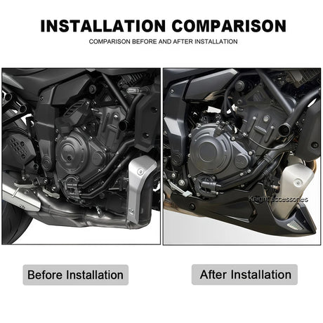 Black and blue ABS fairing panel 2
