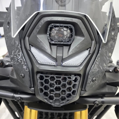 Black rally headlight protector guard 2
